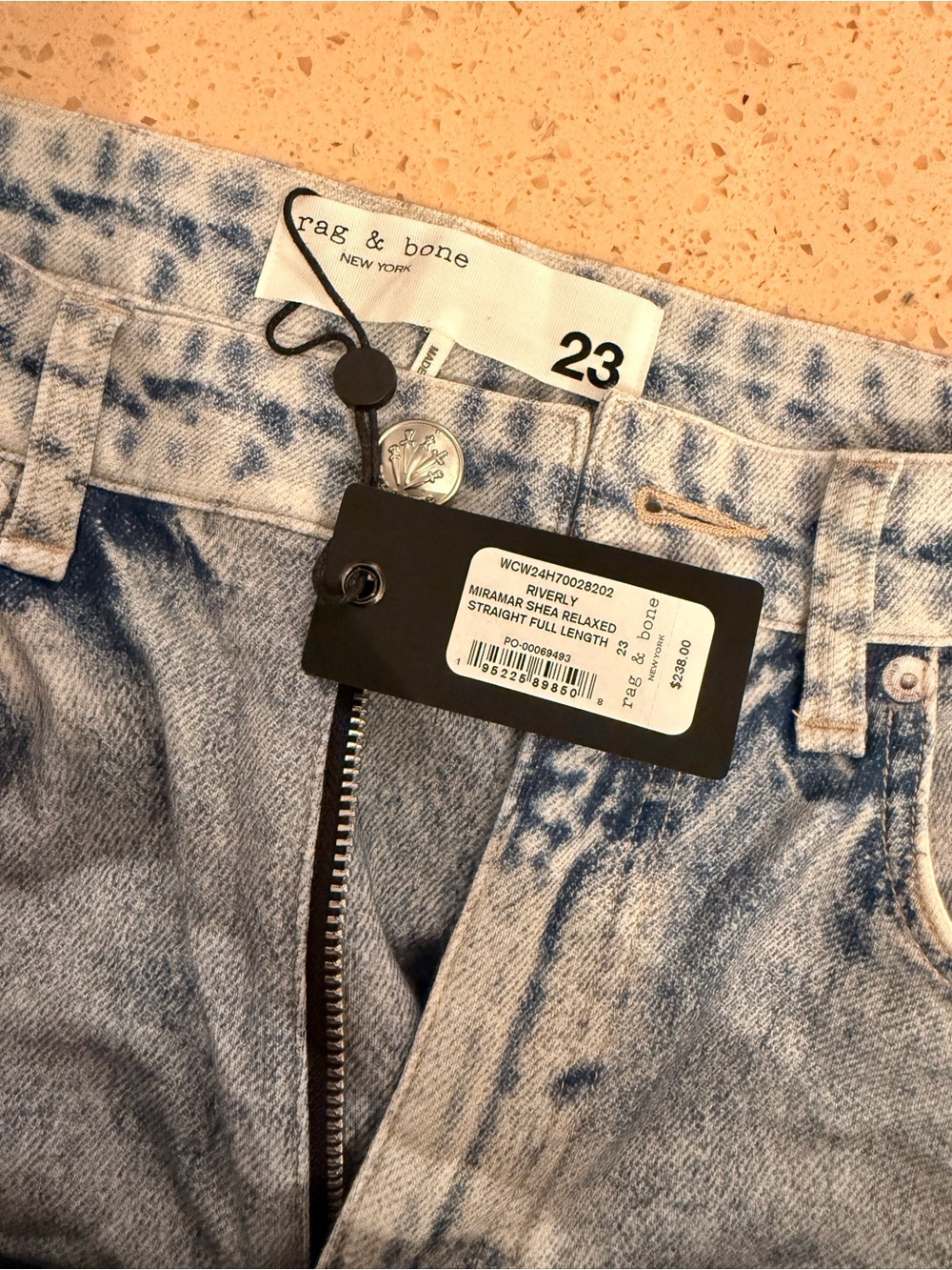 Rag and Bone Miramar Shea Full Relaxed in Riverly Sweatpant Jeans - Picture 9 of 9